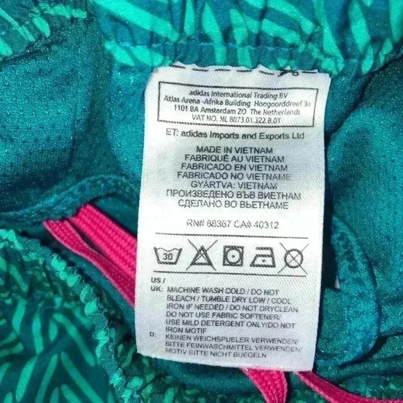 Adidas Modern Classic Running Turquoise Shorts - Picture 10 of 12